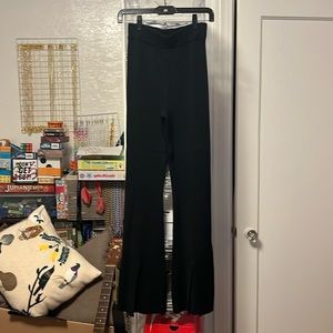 Abercrombie and Fitch ribbed leggings with center ankle slits